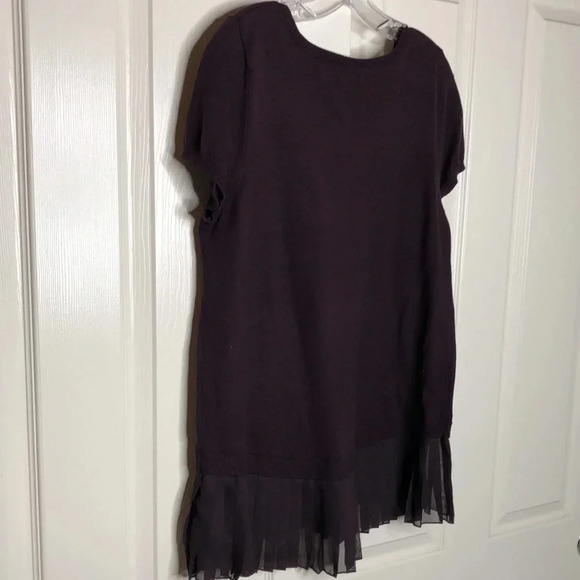APT 9 Sheer Accent Hem Short Sleeve Top - Picture 4 of 7